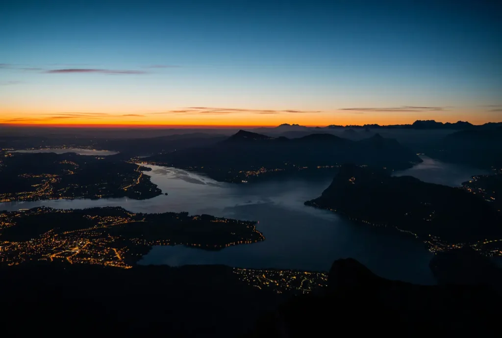 Pilatus widok ze szczytu na okolice