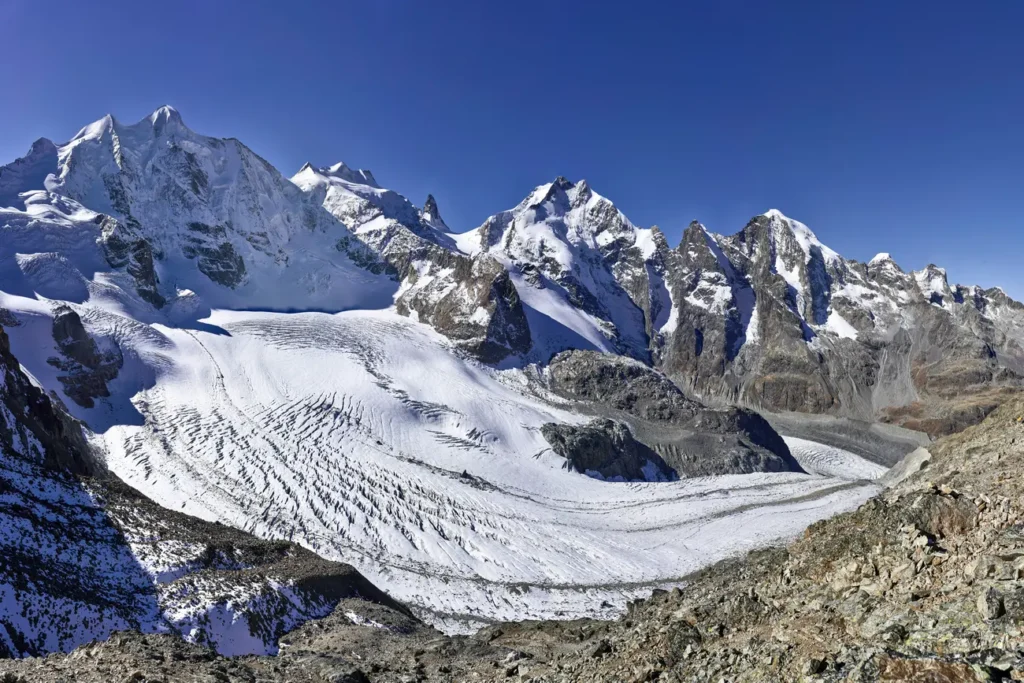 Piz Bernina widok na górę