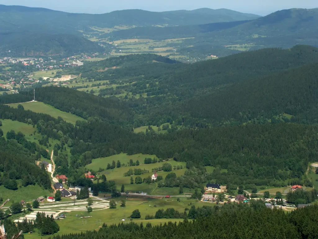 Czarna Góra widok ze szczytu