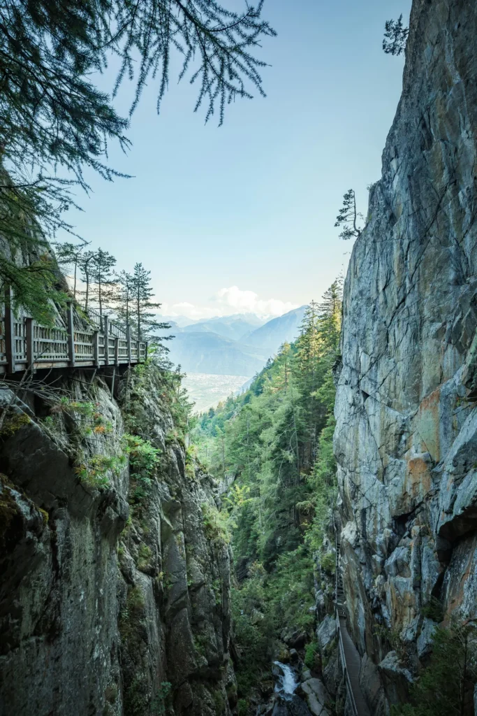 Valais szlak po zboczu