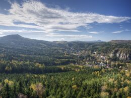 panorama gór łużyckich