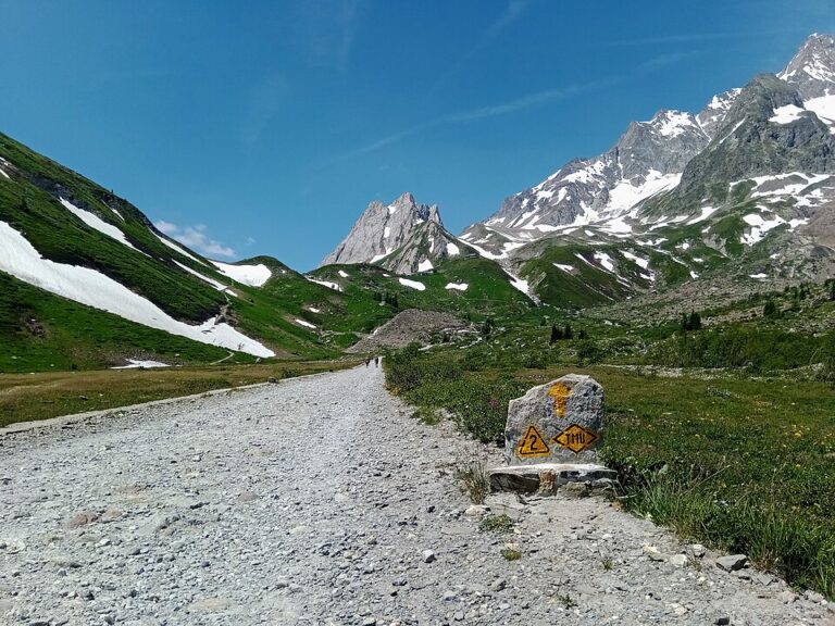 droga i oznakowanie na tour du mont blanc